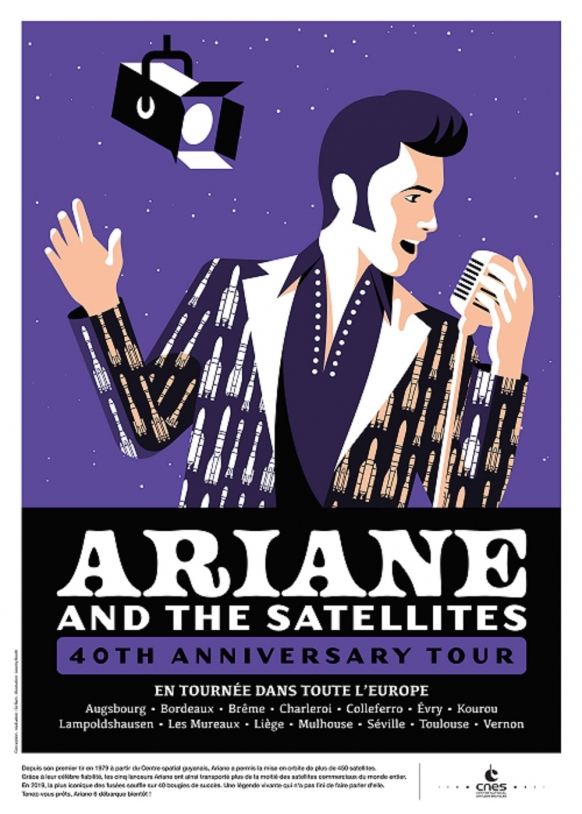Ariane and the satellites - 40th anniversary tour